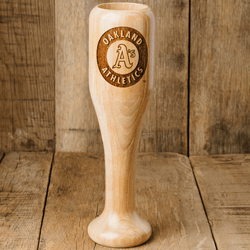 baseball bat wine glass Oakland Athletics