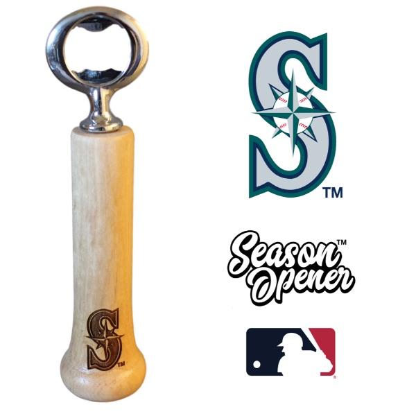 Seattle Mariners Bat Handle Bottle Opener Baseball Gift