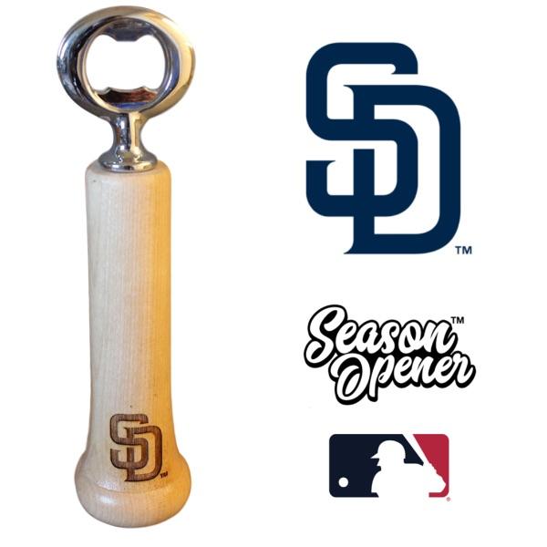 San Diego Padres Bat Handle Bottle Opener Baseball Gift