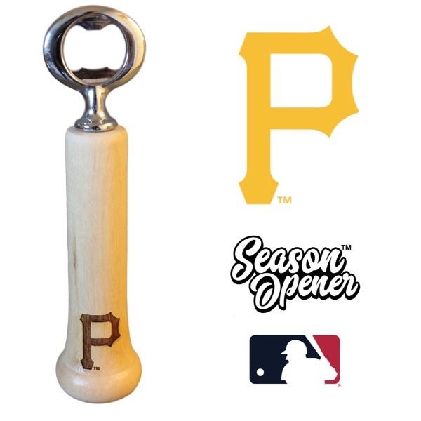 Pittsburgh Pirates Bat Handle Bottle Opener Baseball Gift