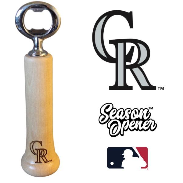 Colorado Rockies Bat Handle Bottle Opener Baseball Gift
