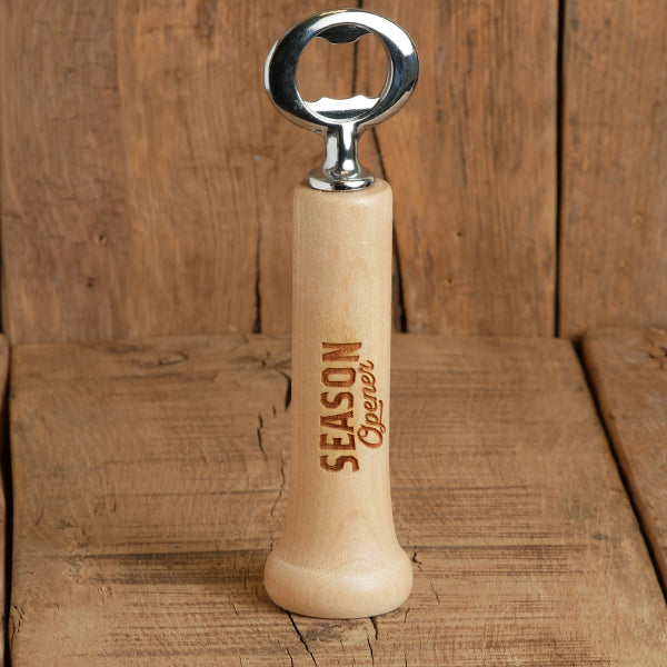 Season Opener™ Logo - Baseball Bat Handle Bottle Opener
