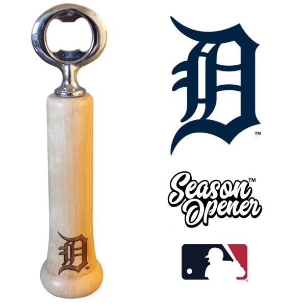 Detroit Tigers Bat Handle Bottle Opener Baseball Gift