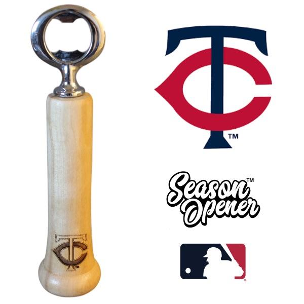 Minnesota Twins Bat Handle Bottle Opener Baseball Gift